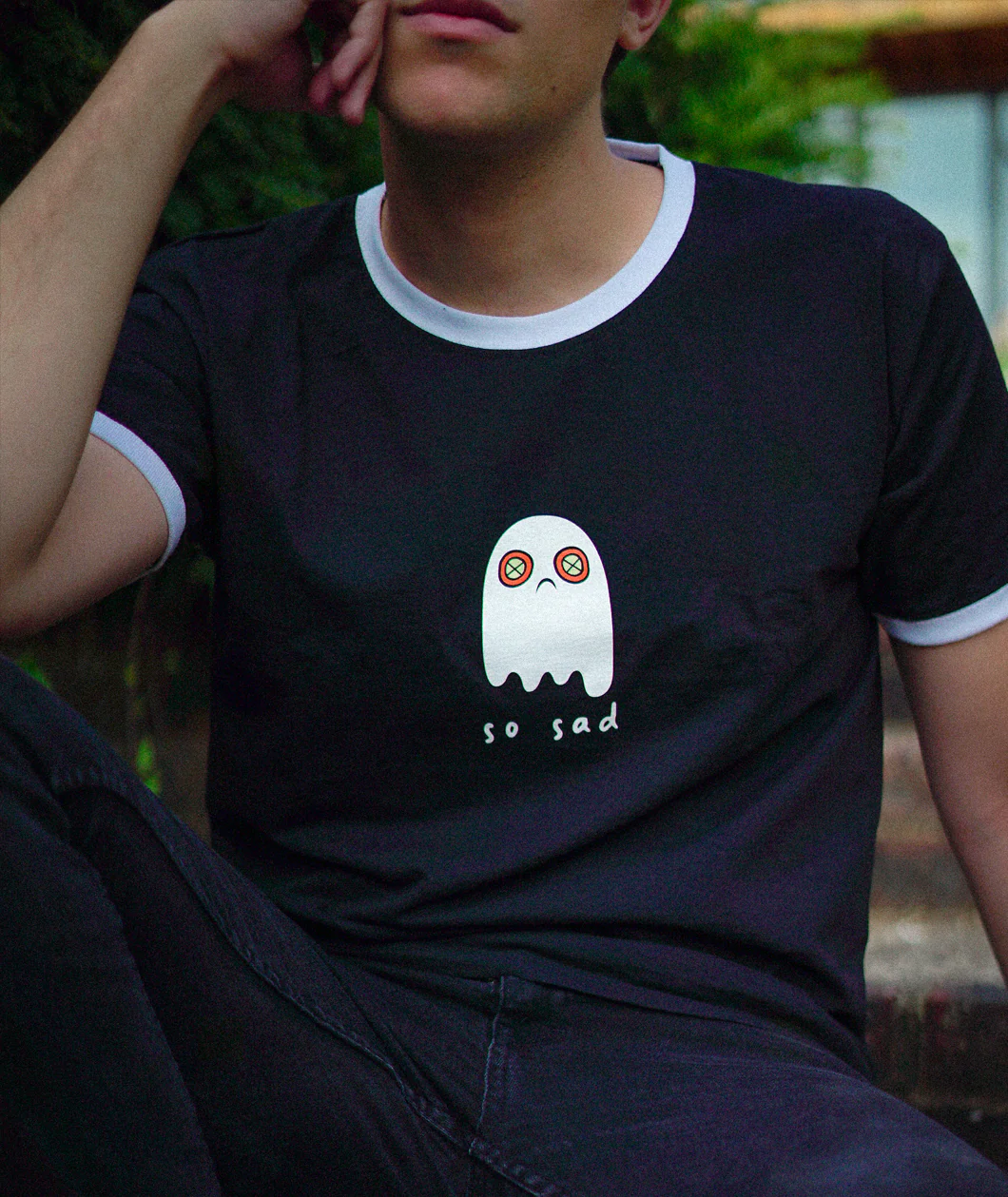 So Sad Ghost T-Shirt - Image 2